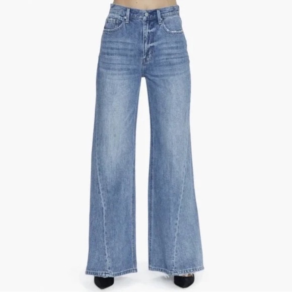 NWT Pistola Ruby Wide Leg Palazzo Jeans in Othello Blue Denim - Picture 7 of 14